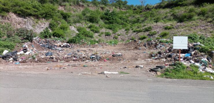 Trash is reduced at the dump on the highway