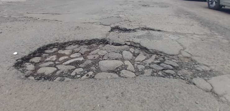 Pothole in Donato Guerra, "stone in the shoe" of motorists in Jocotepec