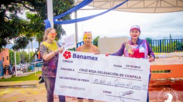 The Terranova Institute donated 15 thousand pesos to Cruz Roja Chapala