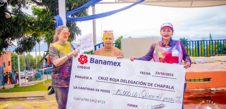 The Terranova Institute donated 15 thousand pesos to Cruz Roja Chapala