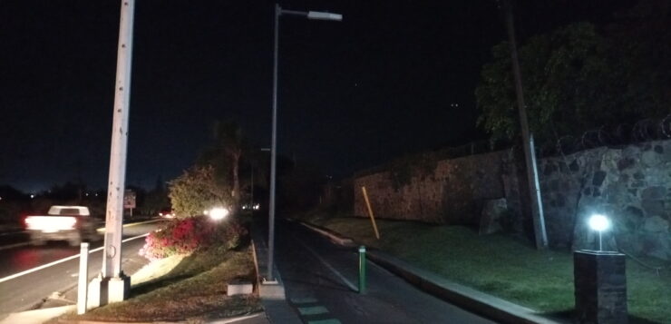 Cycle path delivered – but without lighting Darkness between San Juan Cosalá and Jocotepec