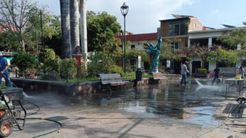 Ajijic's plaza and streets get a 'facelift' after patron saint celebrations