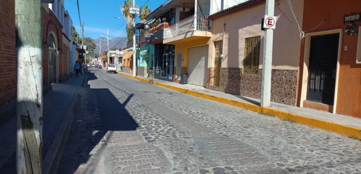 Parking prohibited on Ramón Corona, San Antonio Tlayacapan