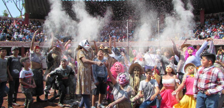 The Lienzo Charro is packed for Toro de Once of Ajijic