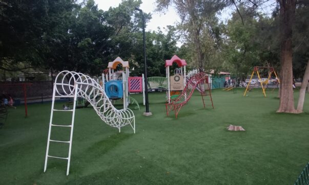 Irresponsible users damage to children's park