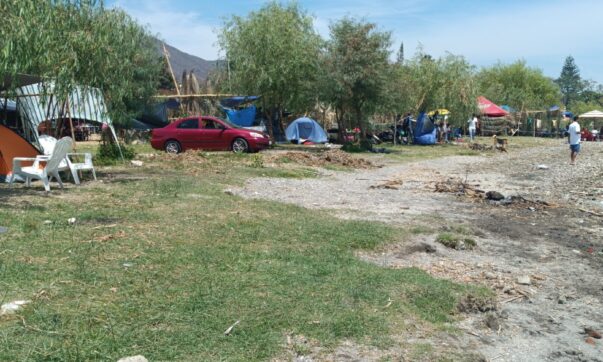 Easter camping on the lake shore attracts more people each year