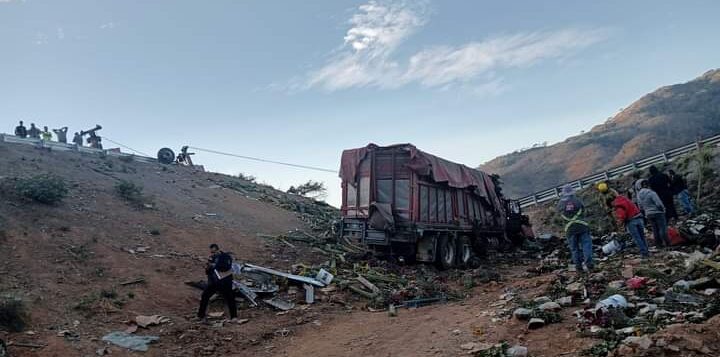 Truck crash kills eight on the road to Puerto Vallarta