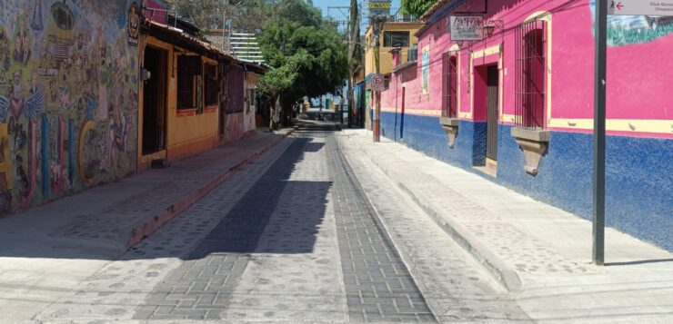 Calle Morelos renovation is complete switch widened sidewalks