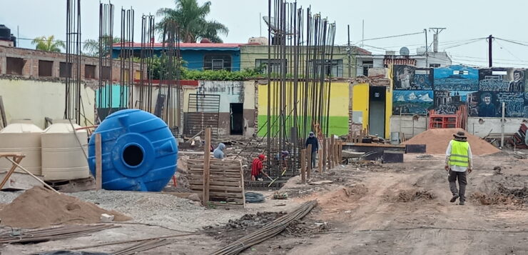 Photo Note: Construction begins at José Santana School