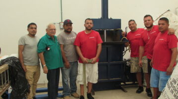 After three years, Ajijic Recycling Center receives a compactor machine