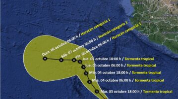 Rains are expected in Jalisco from tropical storm 'Lidia'