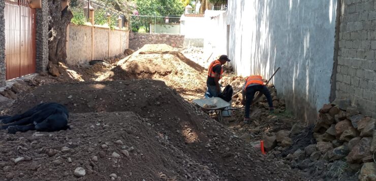 La Paz street west upgrade underway in San Juan Cosalá