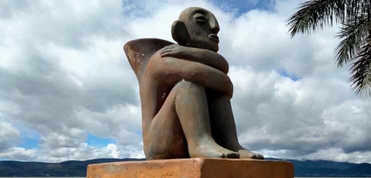 San Juan Cosalá’s second statue placed on Paseo de las Esculturas