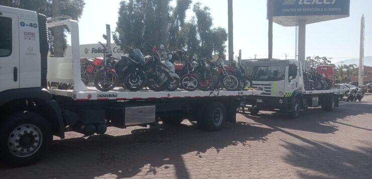 62 motorcycles with irregularities seized by the Highway Police in Chapala