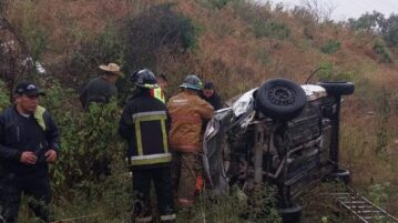 Car goes off the road near Buenavista