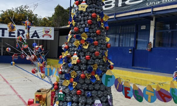 Octavio Paz school celebrates with environmentally-friendly Christmas tree