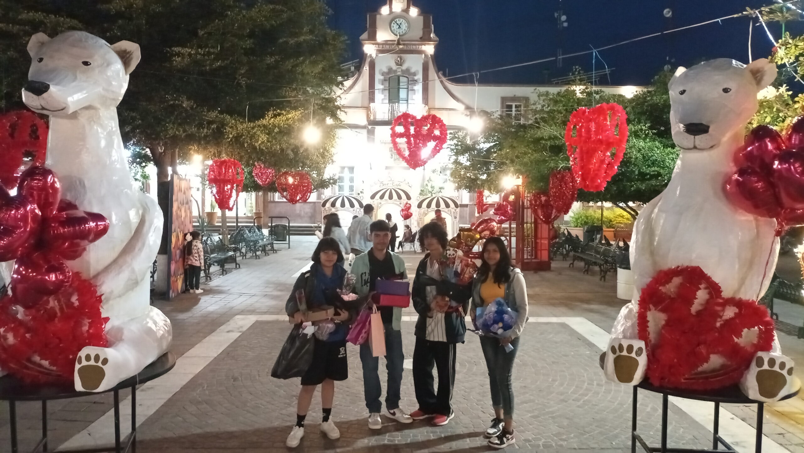 Love and friendship day in Jocotepec plaza