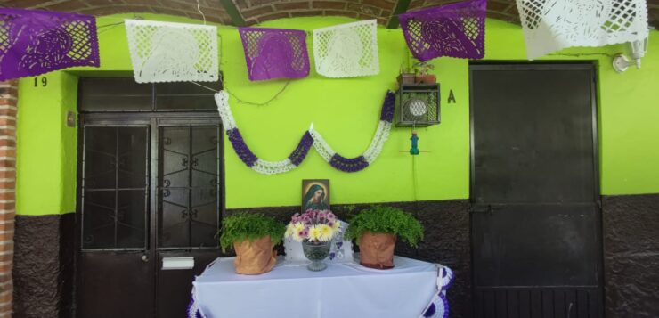 Few altars dedicated to La Dolorosa seen in Ajijic